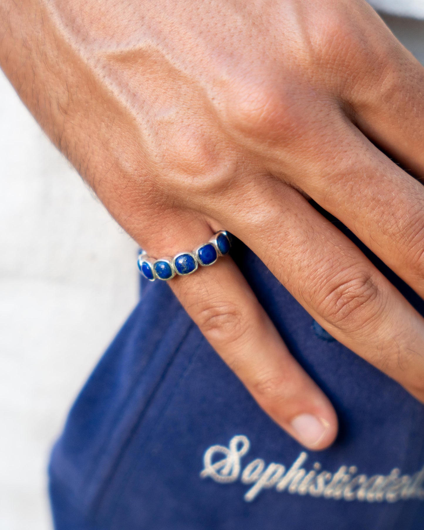 Eternity Ring - Lapis Lazuli